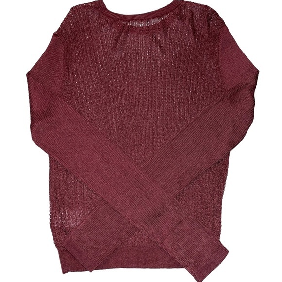 NWT FREE PEOPLE Crew Pullover, Raw Garnet - Picture 5 of 7